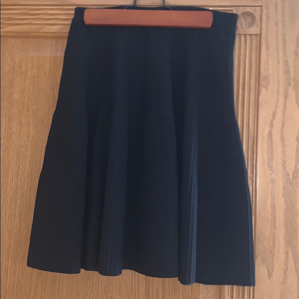 Black mini skirt